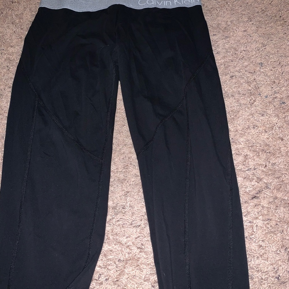 Calvin Klein Black Active Capri
